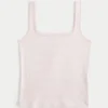 Rippstrick-Tanktop mit Rundhalsausschnitt Rippstrick-Tanktop mit Rundhalsausschnitt