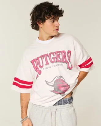 Rutgers University Scarlet Knights Grafik-Football-Trikot