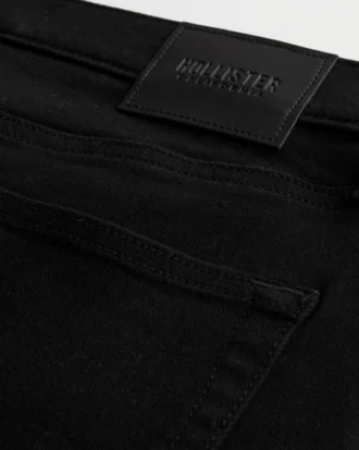 Schwarze, farbechte Athletic Skinny Jeans