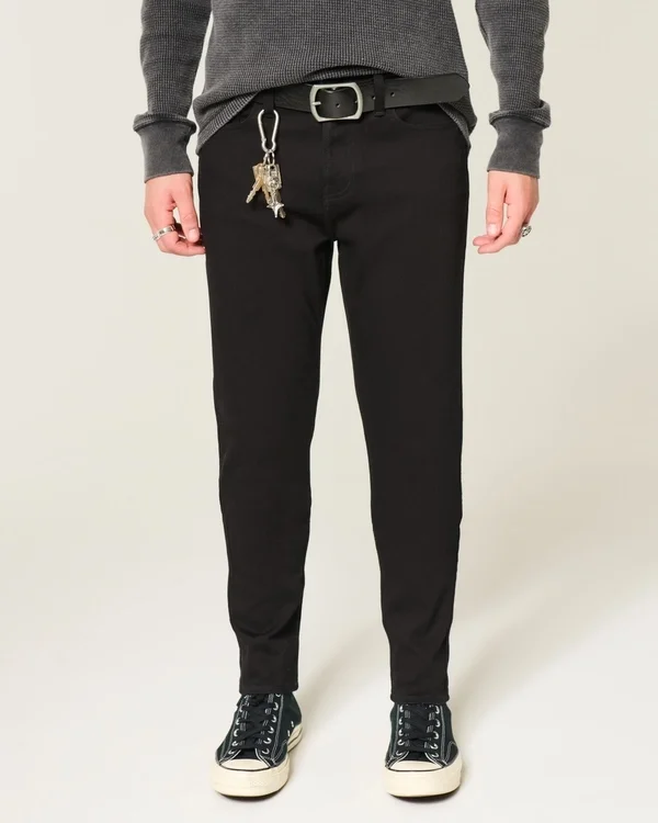 Schwarze, farbechte Athletic Skinny Jeans Schwarze, farbechte Athletic Skinny Jeans