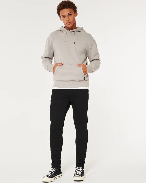 Schwarze, farbechte Athletic Skinny Jeans Schwarze, farbechte Athletic Skinny Jeans