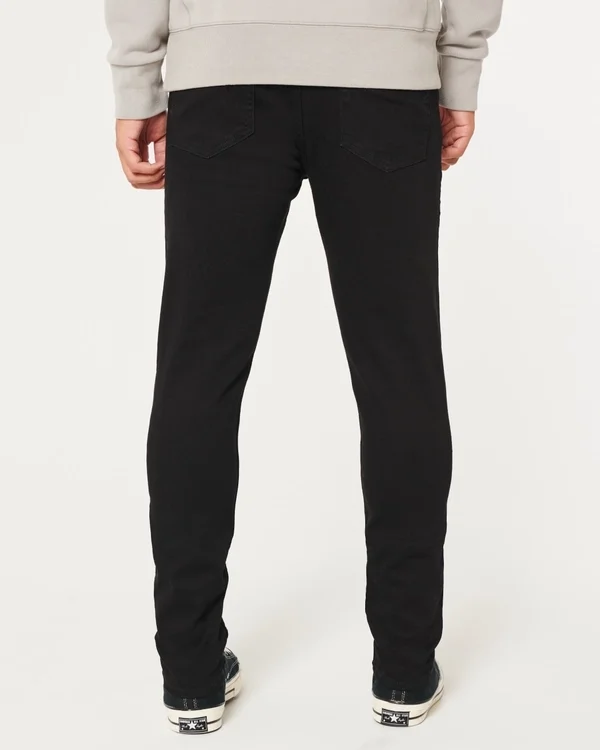 Schwarze, farbechte Athletic Skinny Jeans Schwarze, farbechte Athletic Skinny Jeans