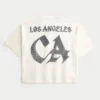 Schweres, baggy, kurzes Los Angeles Graphic Football T-Shirt Schweres, baggy, kurzes Los Angeles Graphic Football T-Shirt