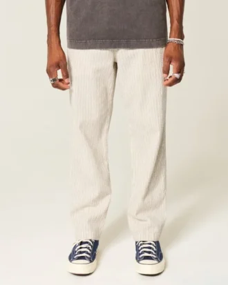 Seersucker-Hose mit weitem Bein zum Hineinschlüpfen