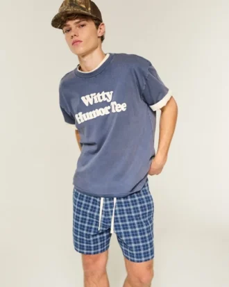 Seersucker-Shorts mit mittlerer Beinlänge zum Hineinschlüpfen Seersucker-Shorts mit mittlerer Beinlänge zum Hineinschlüpfen