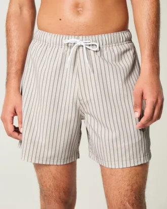 Seersucker-Volley-Badehose, mittellang Seersucker-Volley-Badehose, mittellang