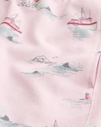 Seersucker-Volley-Badehose, mittellang Seersucker-Volley-Badehose, mittellang