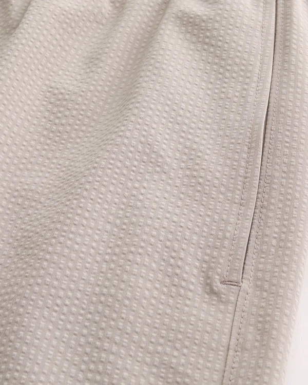 Seersucker-Volley-Badehose, mittellang Seersucker-Volley-Badehose, mittellang