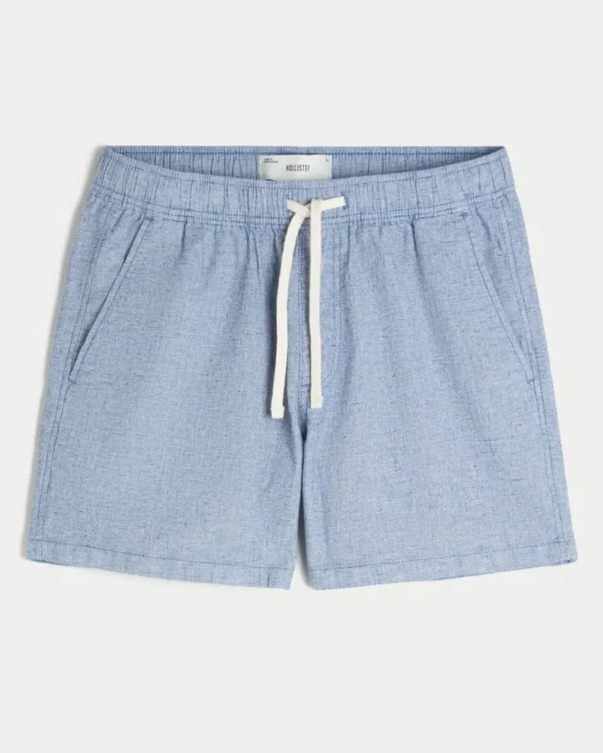 Shorts aus Leinenmischung, mittellang Shorts aus Leinenmischung, mittellang