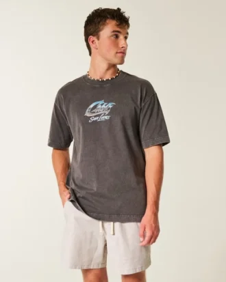 Shorts aus Leinenmischung, mittellang