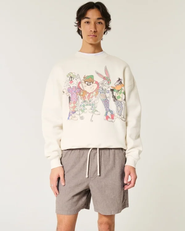 Shorts aus Leinenmischung, mittellang, zum Hineinschlüpfen Shorts aus Leinenmischung, mittellang, zum Hineinschlüpfen