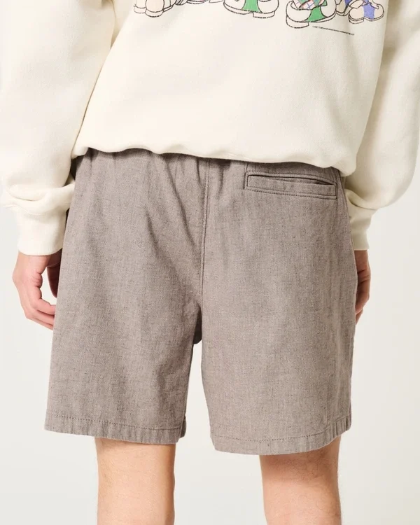 Shorts aus Leinenmischung, mittellang, zum Hineinschlüpfen Shorts aus Leinenmischung, mittellang, zum Hineinschlüpfen