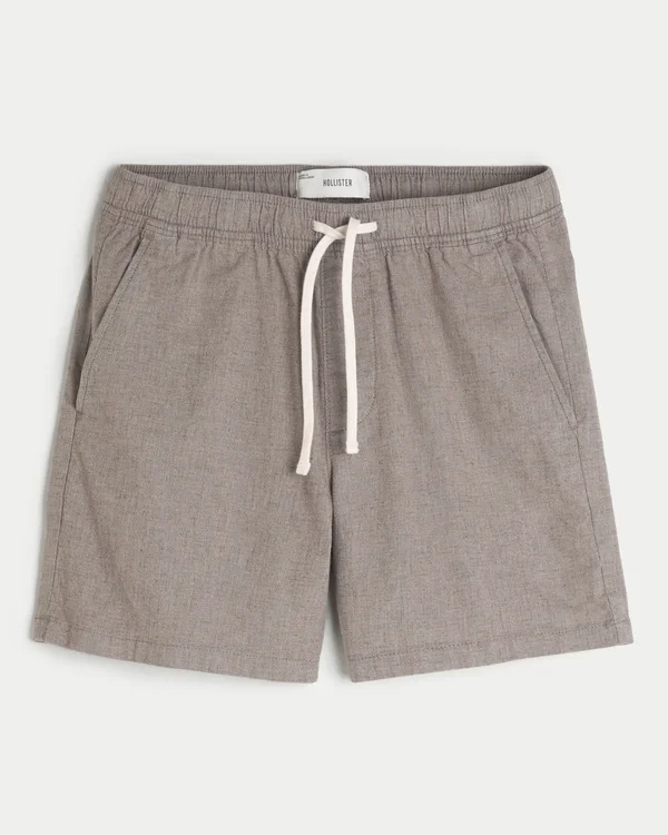 Shorts aus Leinenmischung, mittellang, zum Hineinschlüpfen Shorts aus Leinenmischung, mittellang, zum Hineinschlüpfen