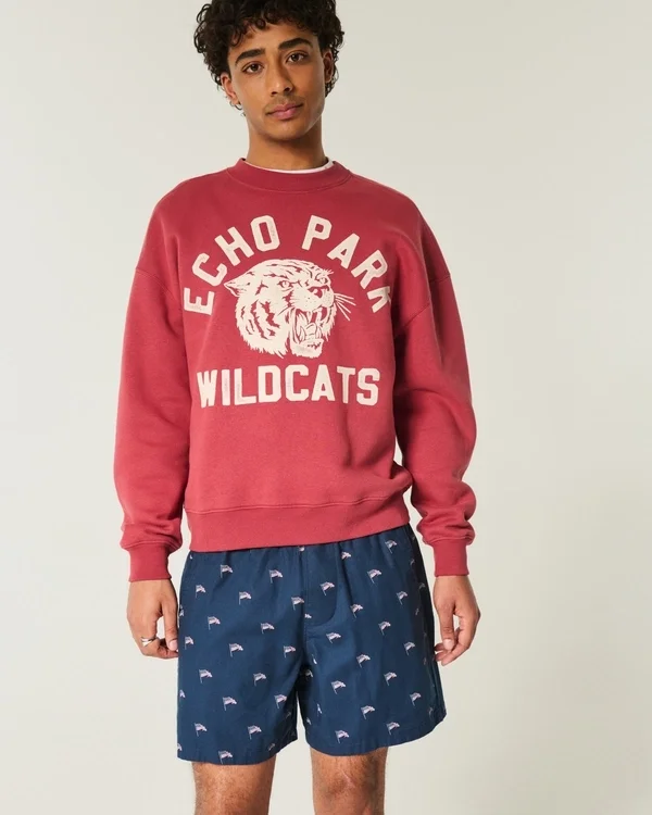 Shorts mit amerikanischem Flaggenmuster, Länge bis zur Mitte des Oberschenkels Shorts mit amerikanischem Flaggenmuster, Länge bis zur Mitte des Oberschenkels