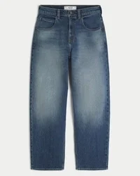 Skater-Baggy-Jeans in mittlerer Waschung mit Adler-Grafik