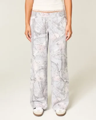 Snow Camo Baggy Sweatpants