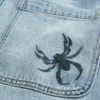 Spider Embroidery Baggy Jeans Spider Embroidery Baggy Jeans