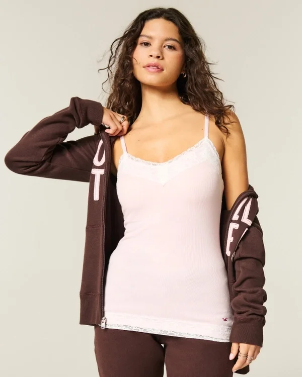 Spitzenbesetztes Layering-Top Spitzenbesetztes Layering-Top