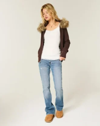 Spitzenbesetztes Layering-Top