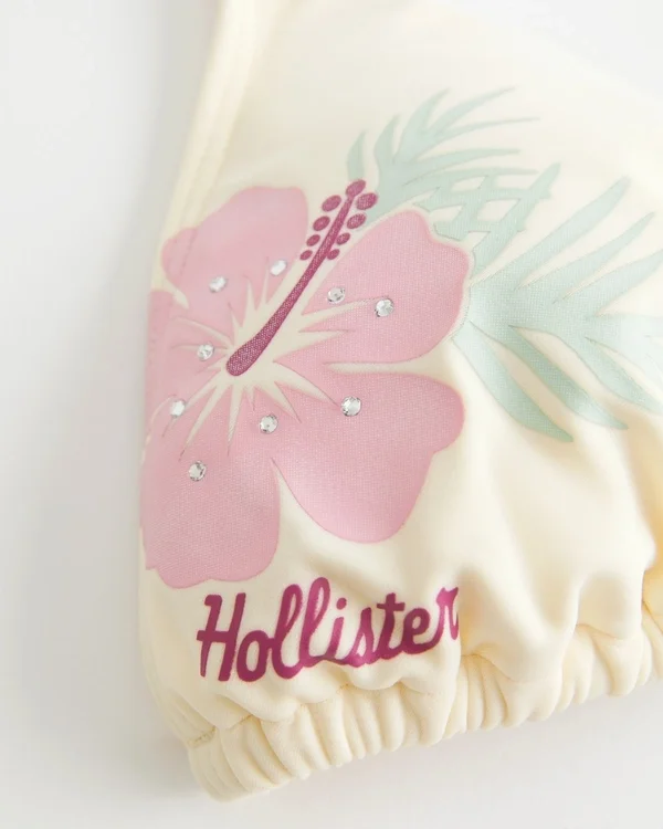 Spring Break Grafik-Halter-Triangel-Bikini-Oberteil Spring Break Grafik-Halter-Triangel-Bikini-Oberteil