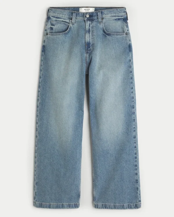 Super Baggy Jeans in mittlerer Waschung Super Baggy Jeans in mittlerer Waschung