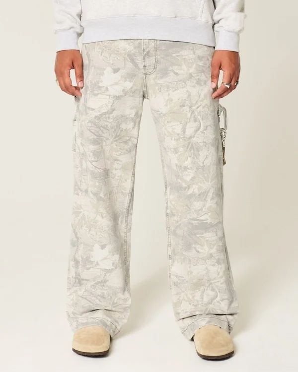 Superbaggy-Jeans im Camouflage-Look Superbaggy-Jeans im Camouflage-Look