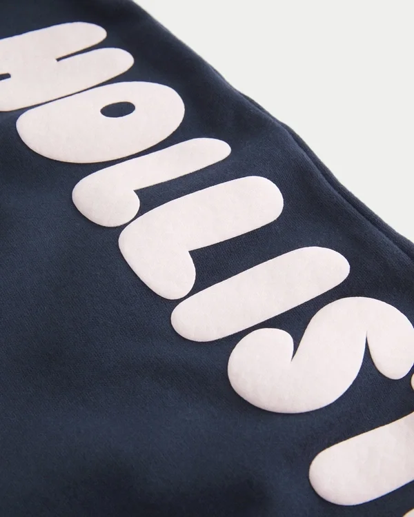 Sweathose mit Logo-Grafik und weitem Bein Sweathose mit Logo-Grafik und weitem Bein