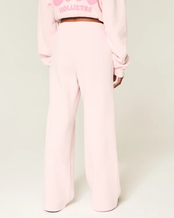 Sweathose mit weitem Bein und Logo Sweathose mit weitem Bein und Logo