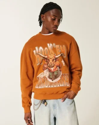 Sweatshirt mit Longhorns-Grafik der University of Texas at Austin