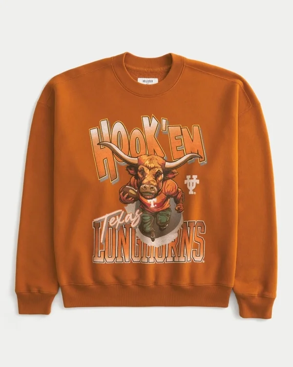 Sweatshirt mit Longhorns-Grafik der University of Texas at Austin Sweatshirt mit Longhorns-Grafik der University of Texas at Austin