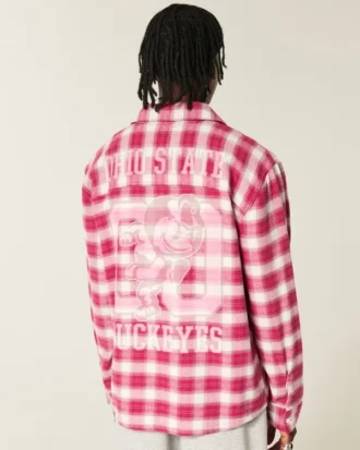The Ohio State University Buckeyes Graphic Flannel Shirt