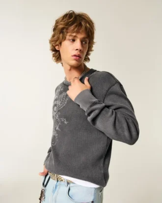 Thermoshirt mit Totenkopf-Grafik