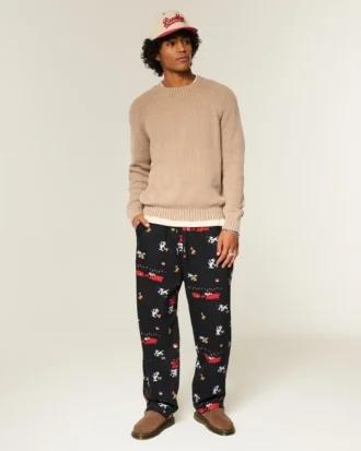 Tom und Jerry Grafik-Flanell-Schlafanzughose Tom und Jerry Grafik-Flanell-Schlafanzughose