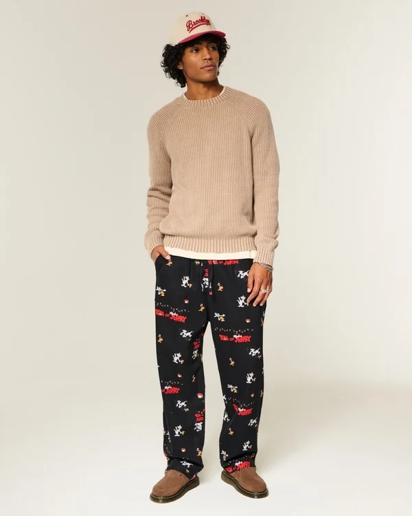 Tom und Jerry Grafik-Flanell-Schlafanzughose Tom und Jerry Grafik-Flanell-Schlafanzughose