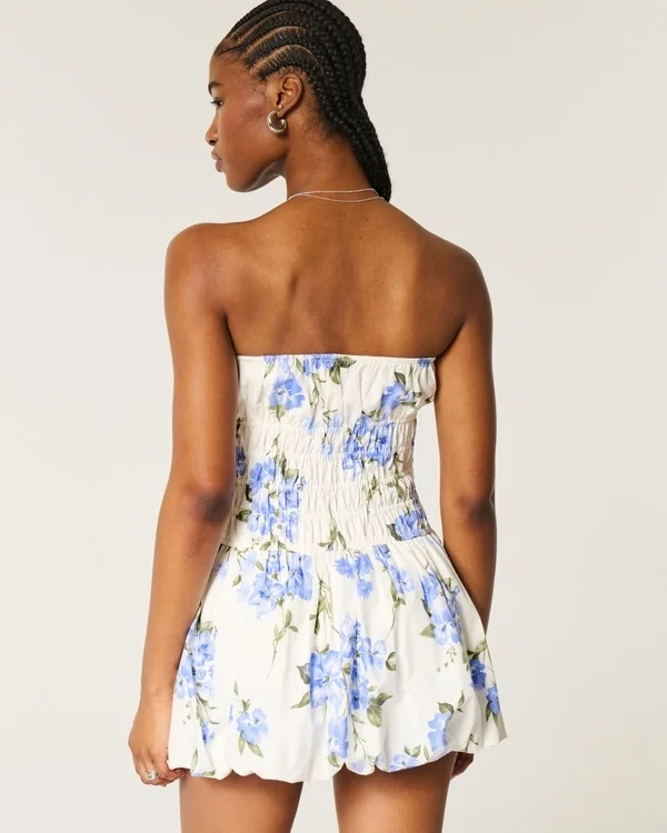 Trägerloses Bubble-Minikleid Trägerloses Bubble-Minikleid