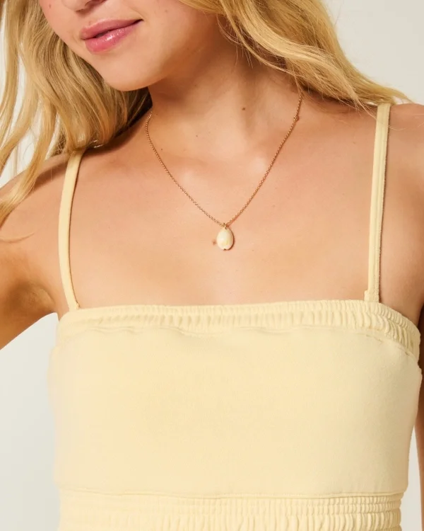 Trägerloses Mini-Kleid aus Frottee Trägerloses Mini-Kleid aus Frottee