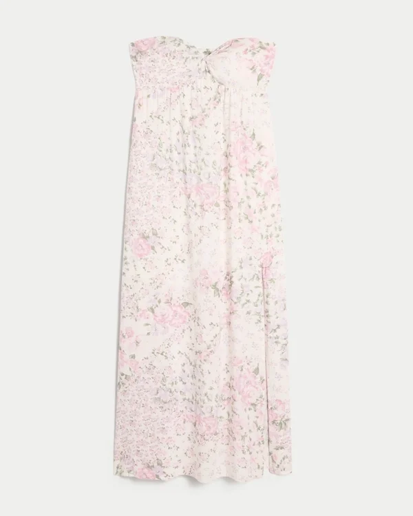 Trägerloses Twist-Maxikleid Trägerloses Twist-Maxikleid