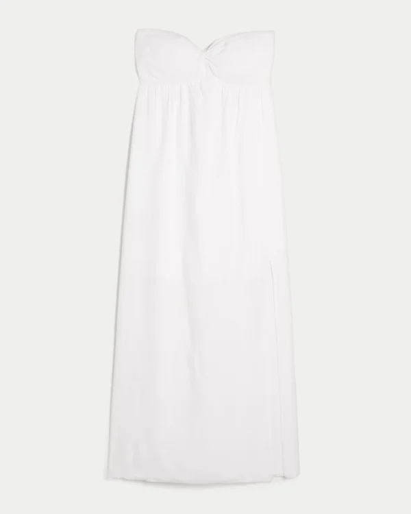 Trägerloses Twist-Maxikleid Trägerloses Twist-Maxikleid