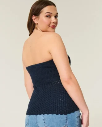 Tube-Top im Häkelstil Tube-Top im Häkelstil