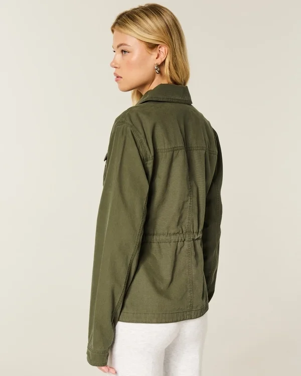 Twill-Jacke im Y2K-Military-Stil Twill-Jacke im Y2K-Military-Stil