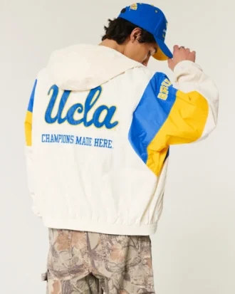UCLA Bruins Grafik-Windjacke mit Kapuze