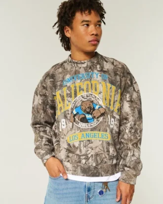 UCLA Bruins Graphic Camo Crew Sweatshirt