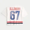 University of Illinois Fighting Illini Grafik-Football-Trikot