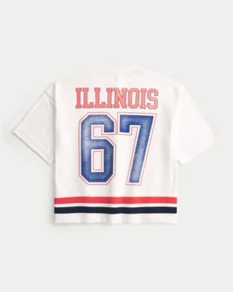 University of Illinois Fighting Illini Grafik-Football-Trikot