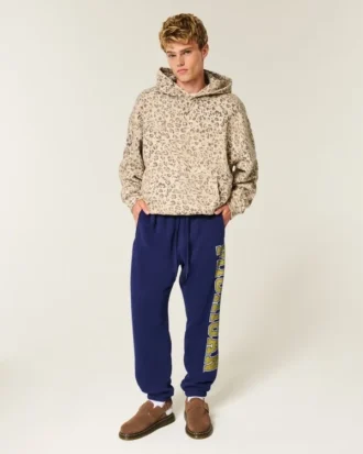 University of Michigan Wolverines Grafik Baggy Cinch Fleece Jogginghose