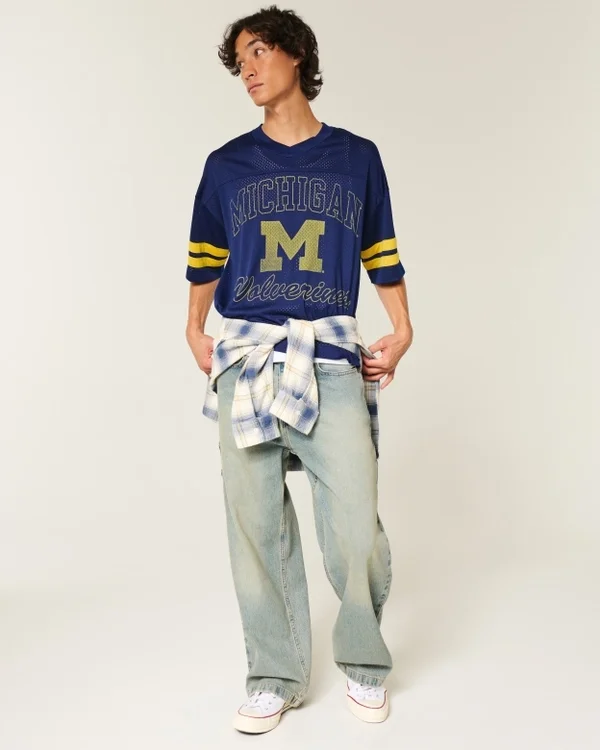 University of Michigan Wolverines Grafik-Football-Trikot University of Michigan Wolverines Grafik-Football-Trikot