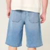 Unterhalb des Knies Medium Wash Super Baggy Denim Shorts Unterhalb des Knies Medium Wash Super Baggy Denim Shorts