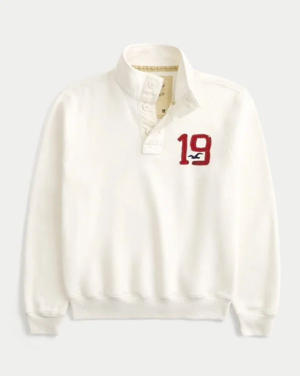 Vault Release Fleece Logo Graphic Henley Vault Release Fleece Logo Graphic Henley