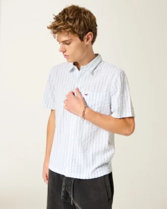 Vault Release Kurzarm-Seersucker-Icon-Hemd