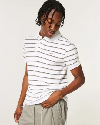 Vault Release Striped Icon Polo